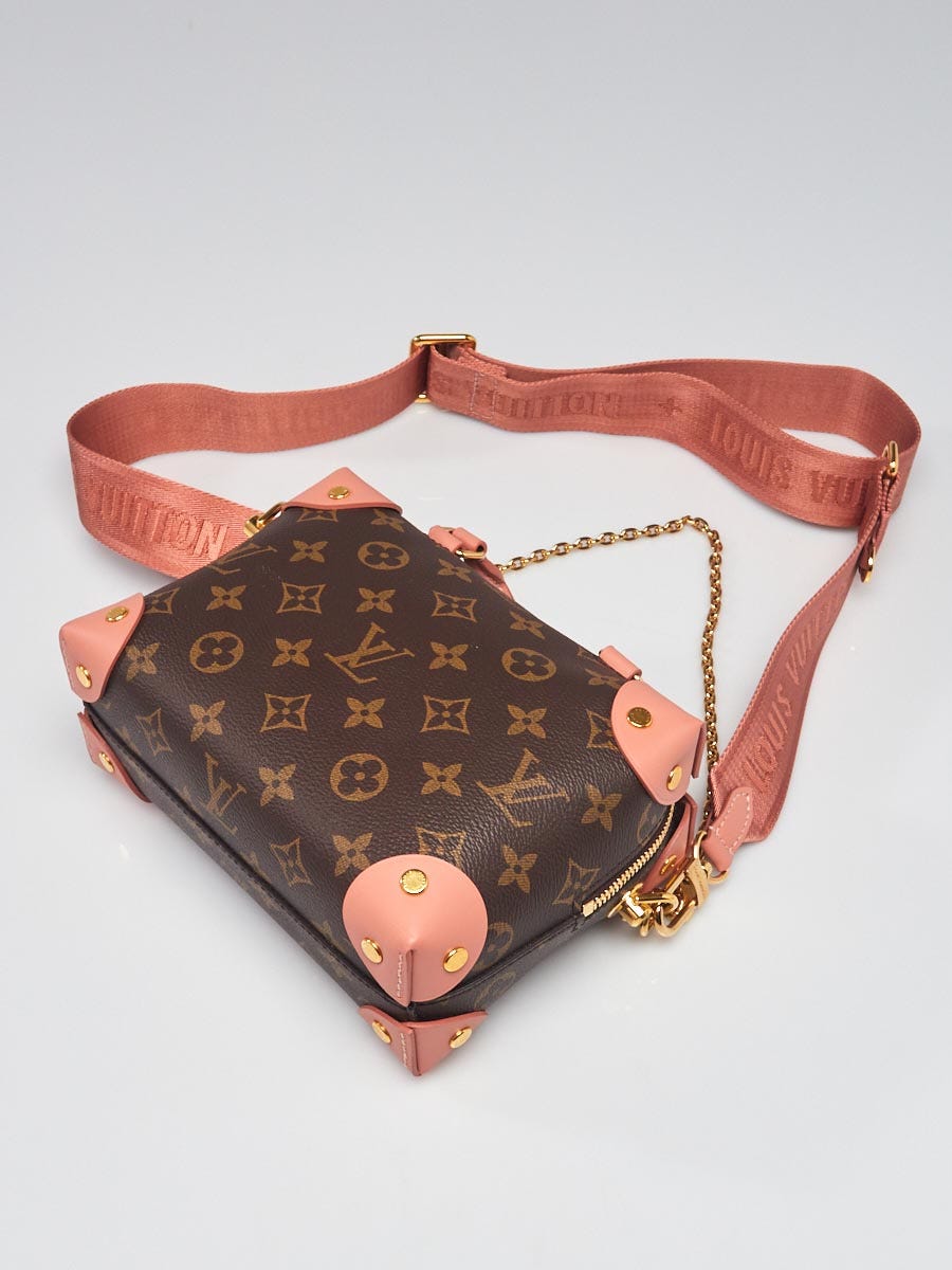 Louis Vuitton Peach Monogram Canvas Petite Malle Souple Bag - Yoogi's Closet