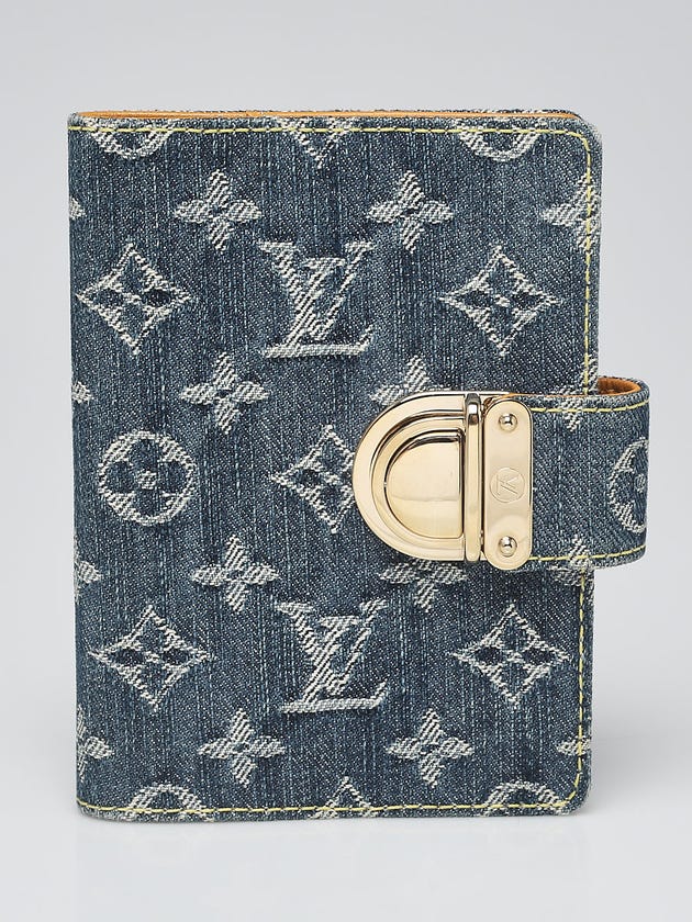 Louis Vuitton Blue Denim Monogram Denim Small Ring Agenda