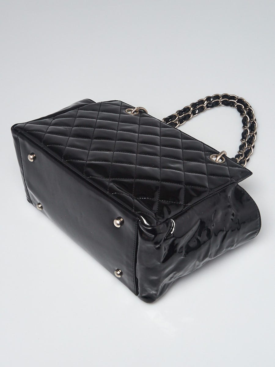 Chanel Black Quilted Patent Leather Petite Timeless Shopping Tote Bag -  Yoogi's Closet
