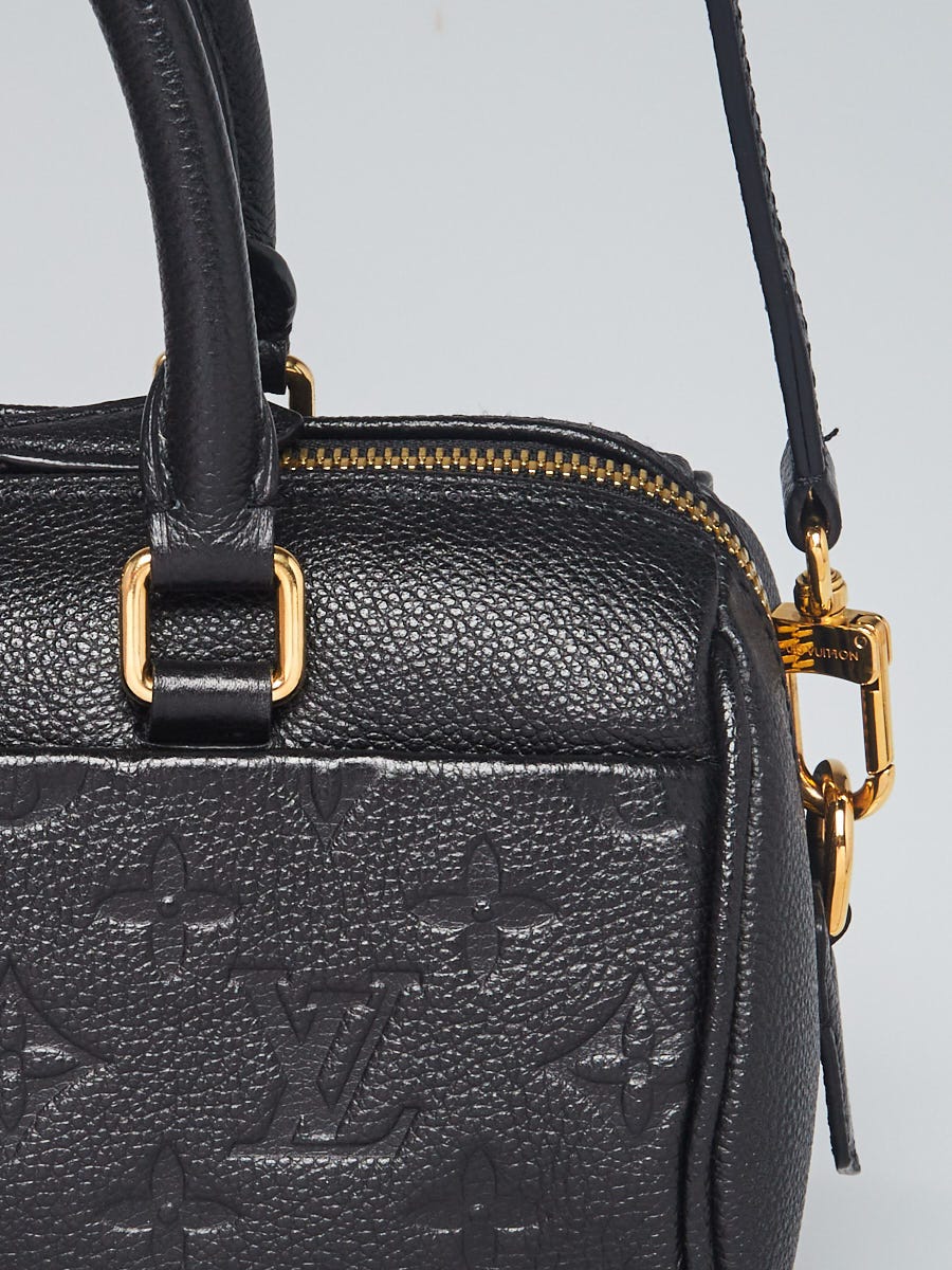 Louis Vuitton Speedy Bandouliere NM Bag Monogram Empreinte Leather 25 Black