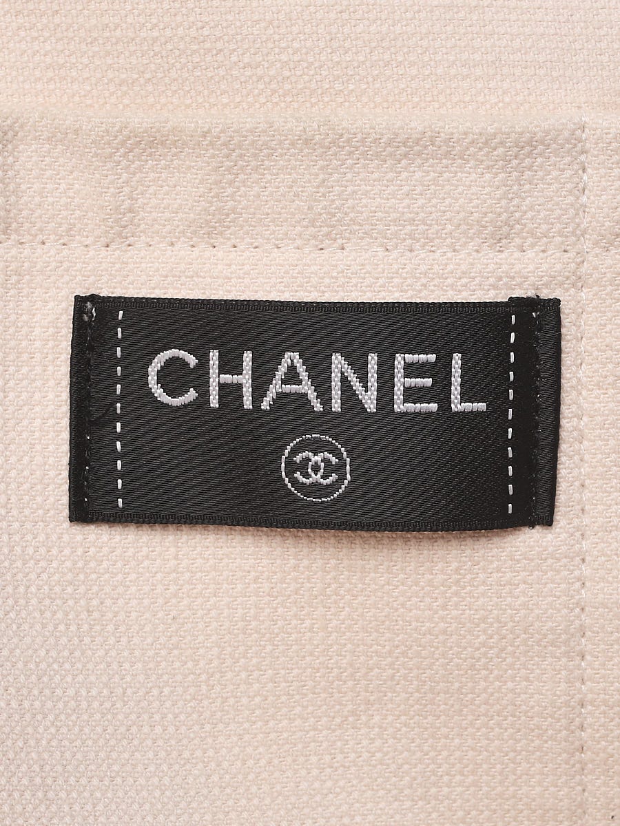 CHANEL Terry Cotton CC Beach Tote Towel Set Pink 1196410