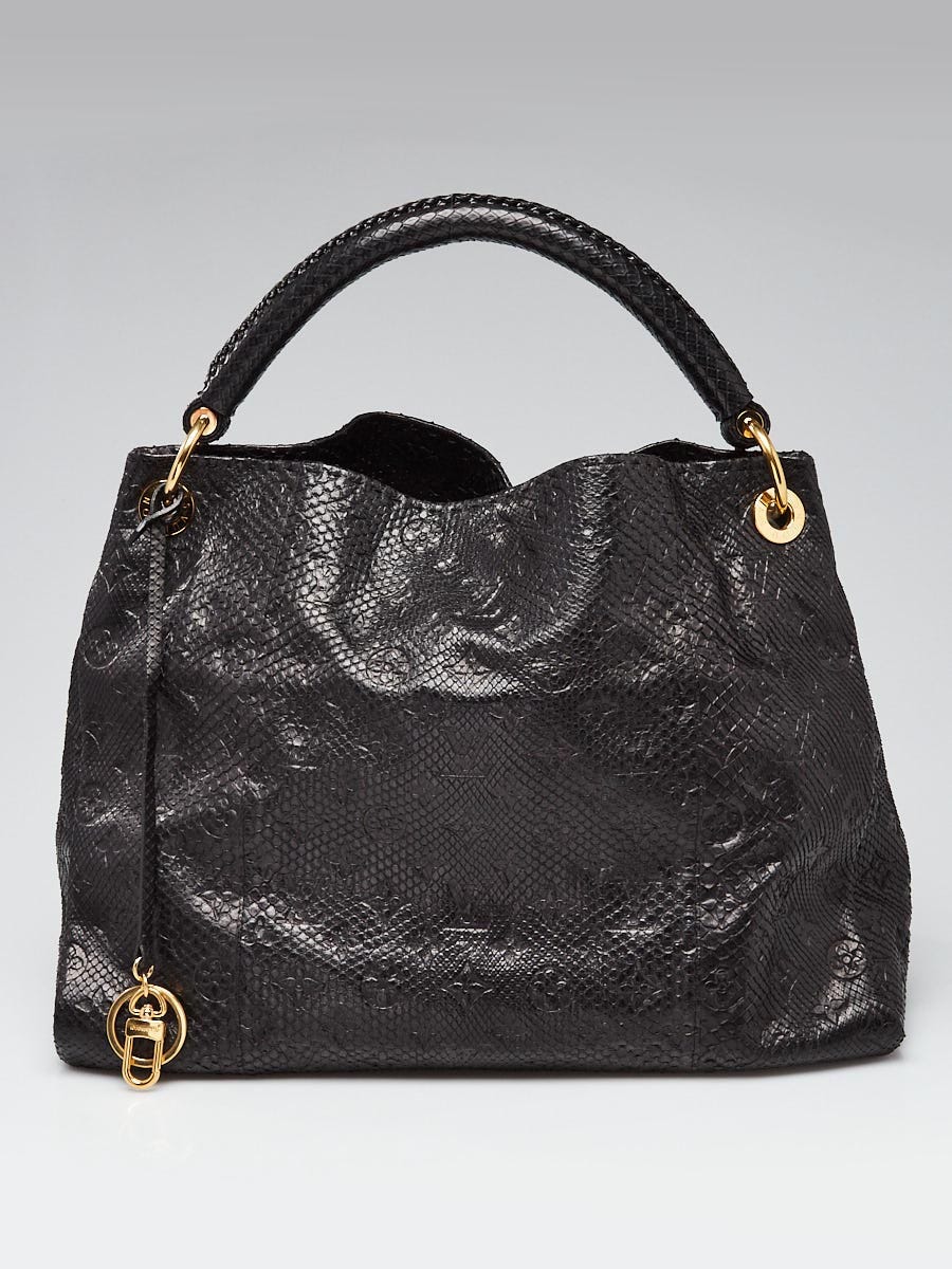 Louis Vuitton Limited Edition Black Python Artsy MM Bag - Yoogi's