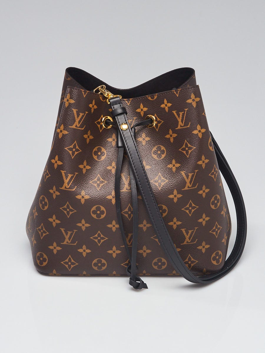 Authentic Louis Vuitton Classic Monogram Black NeoNoe Shoulder Bag