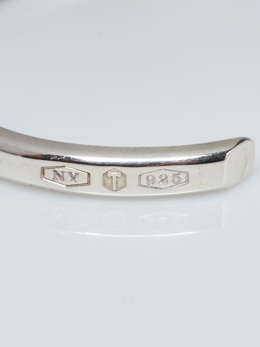 Tiffany & Co. Sterling Silver Makers Narrow Cuff Bracelet | Yoogi's Closet