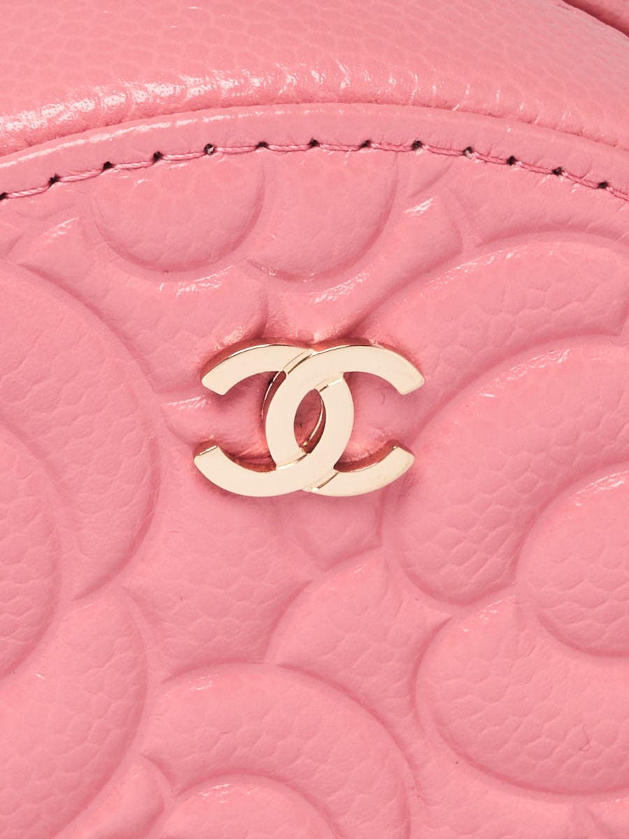Chanel Pink Quilted Camellia Flap Bag
