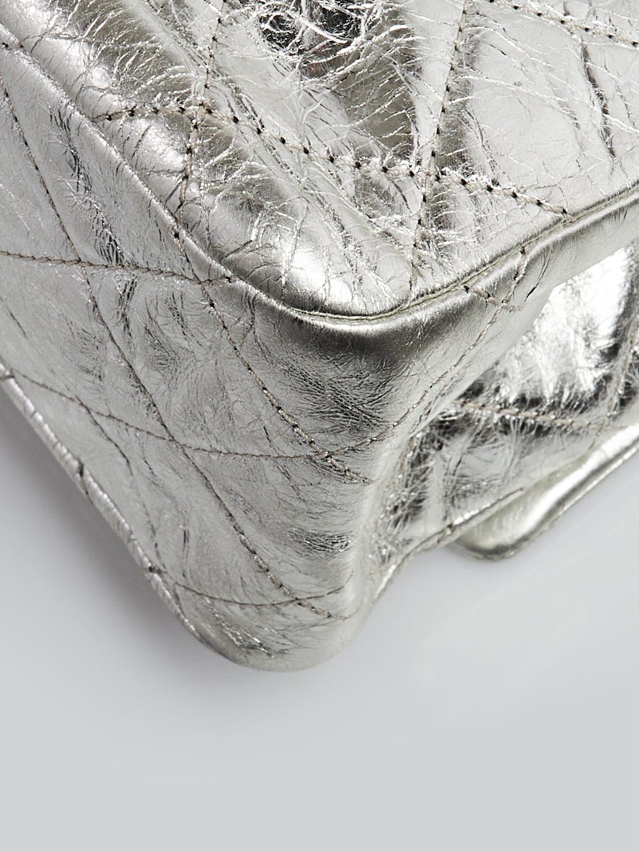 Chanel Silver 2.55 Reissue Quilted Classic Metallic Calfskin