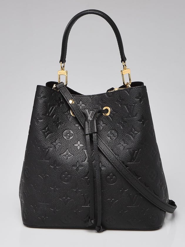 Louis Vuitton Black Monogram Empreinte Leather NeoNoe Bag