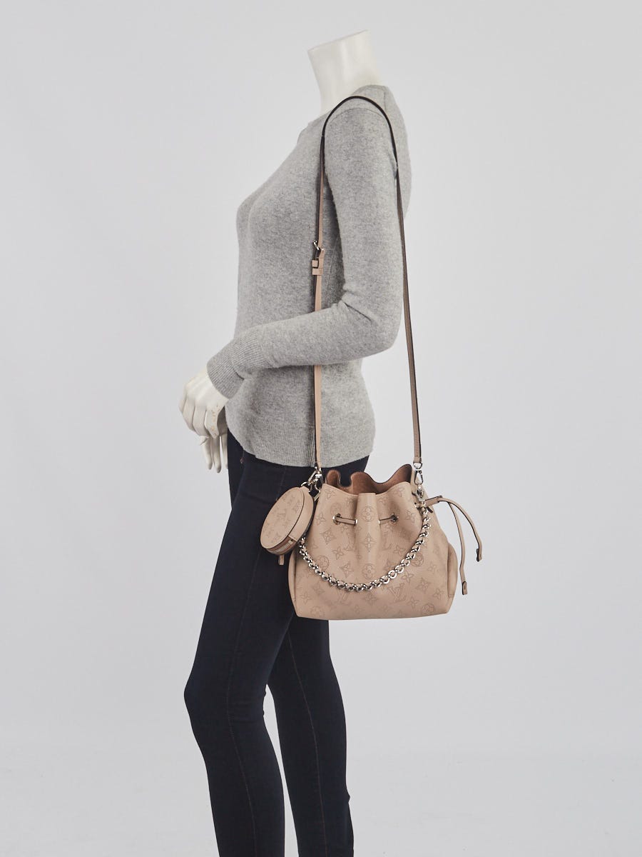 Louis Vuitton Cr?me Monogram Mahina Leather Carmel Bag - Yoogi's Closet