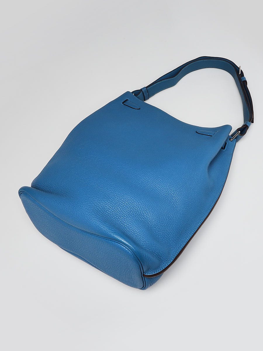 Hermes So Kelly 26cm Bag Togo Calfskin Leather Palladium Hardware, Blue  Atoll 3P - SYMode Vip