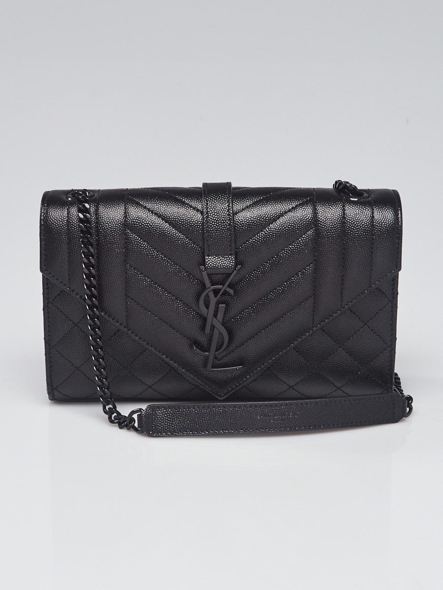 Saint Laurent Triquilt Small Grained Leather Crossbody Bag