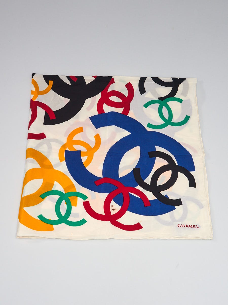 authentic chanel scarf label