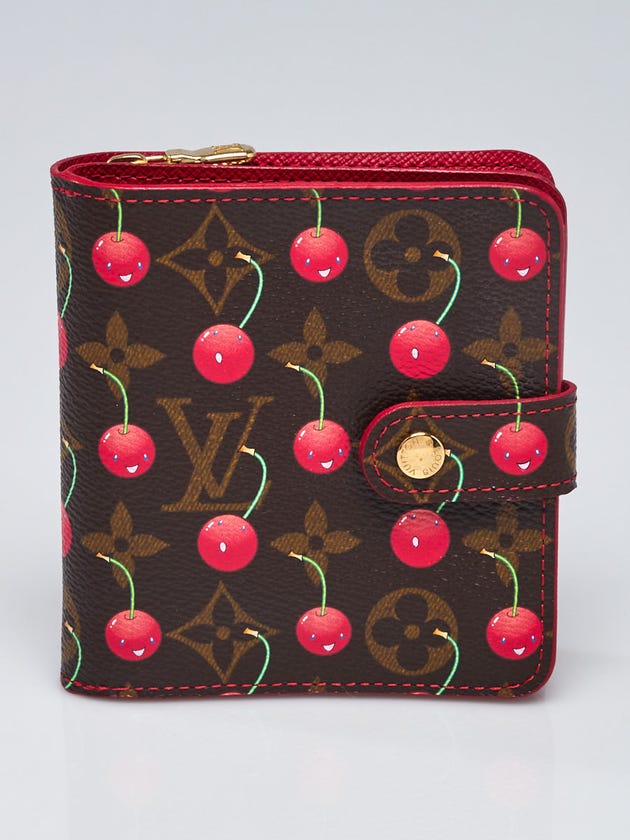 Louis Vuitton Limited Edition Monogram Cerises Compact Zippy Wallet