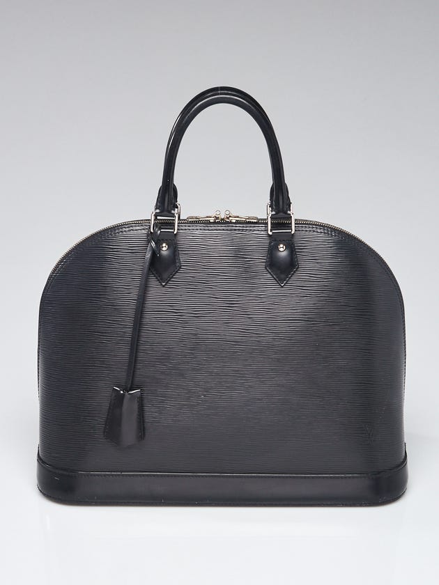 Louis Vuitton Black Epi Leather Alma GM Bag