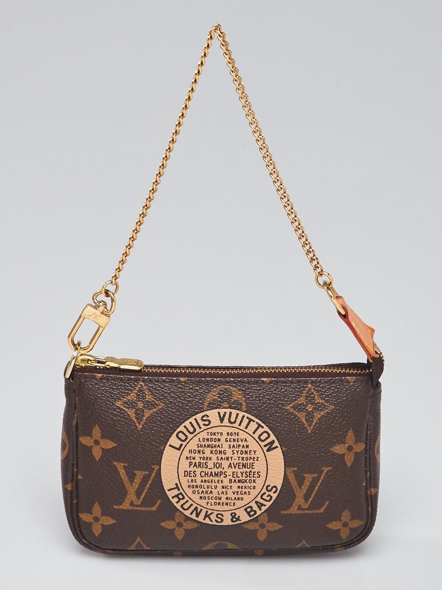 Louis Vuitton Pochette Accessoires Limited Edition Monogram Canvas Mini Brown