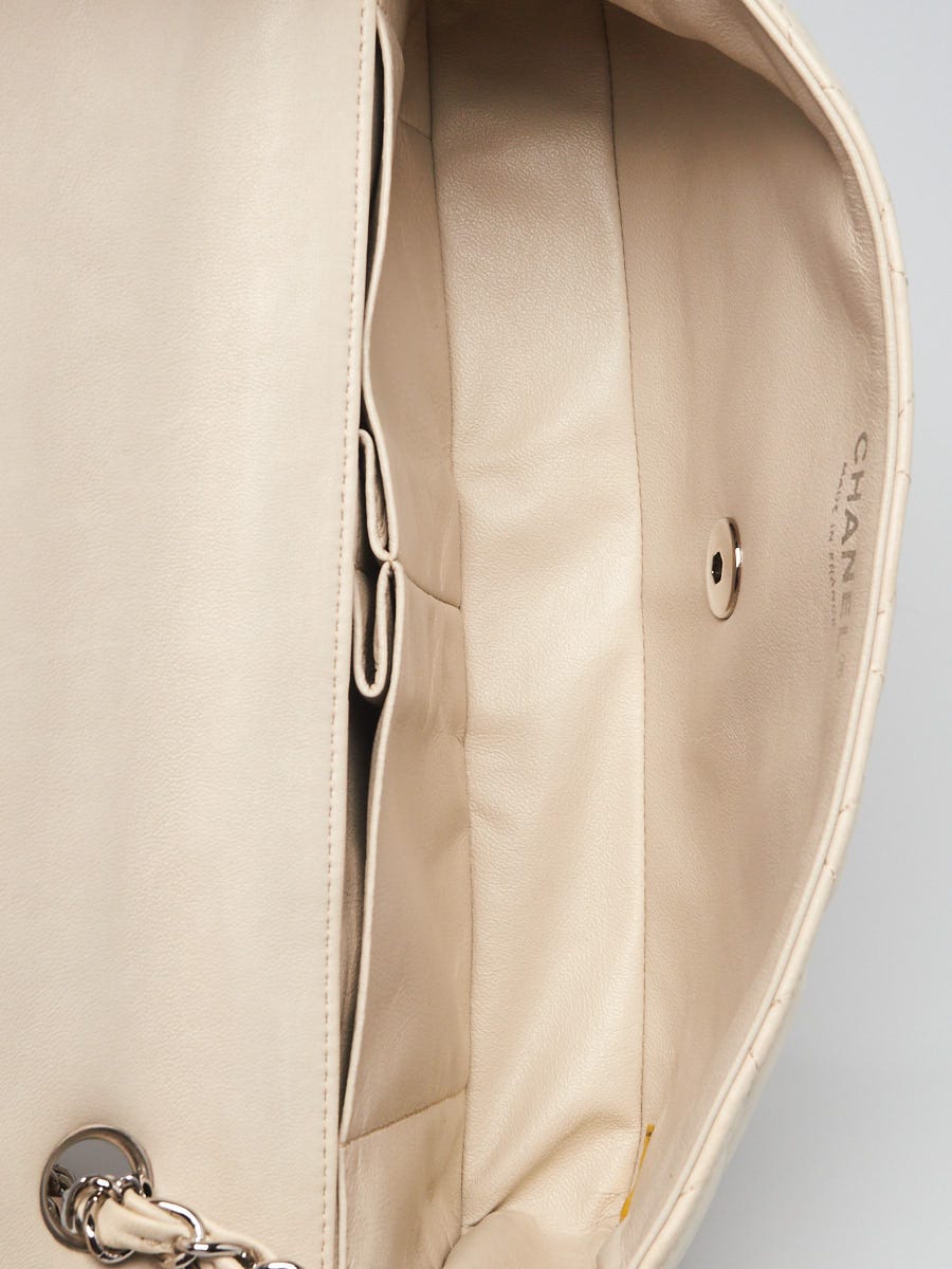 Chanel Dark White Smooth Leather Luxe Ligne Accordion Flap Bag - Yoogi's  Closet