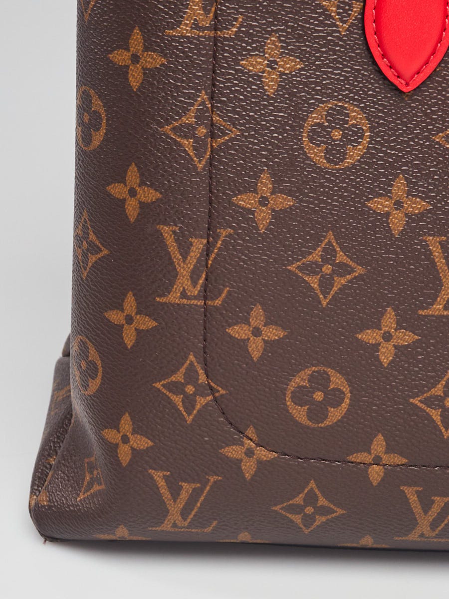 Louis Vuitton Monogram Flower Zipped Tote Coquelicot