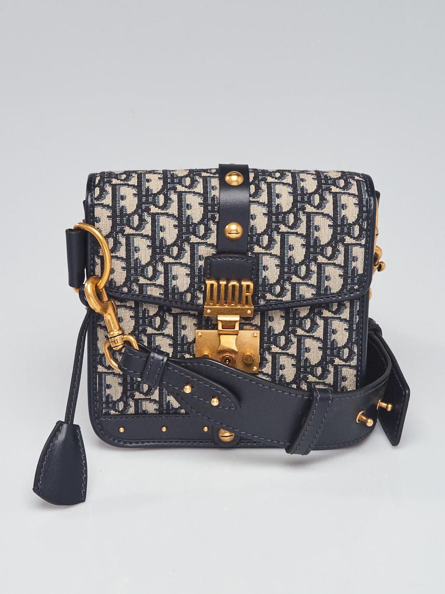 Dioraddict Dior Oblique Flap Bag  Navy Blue  Selectionne PH