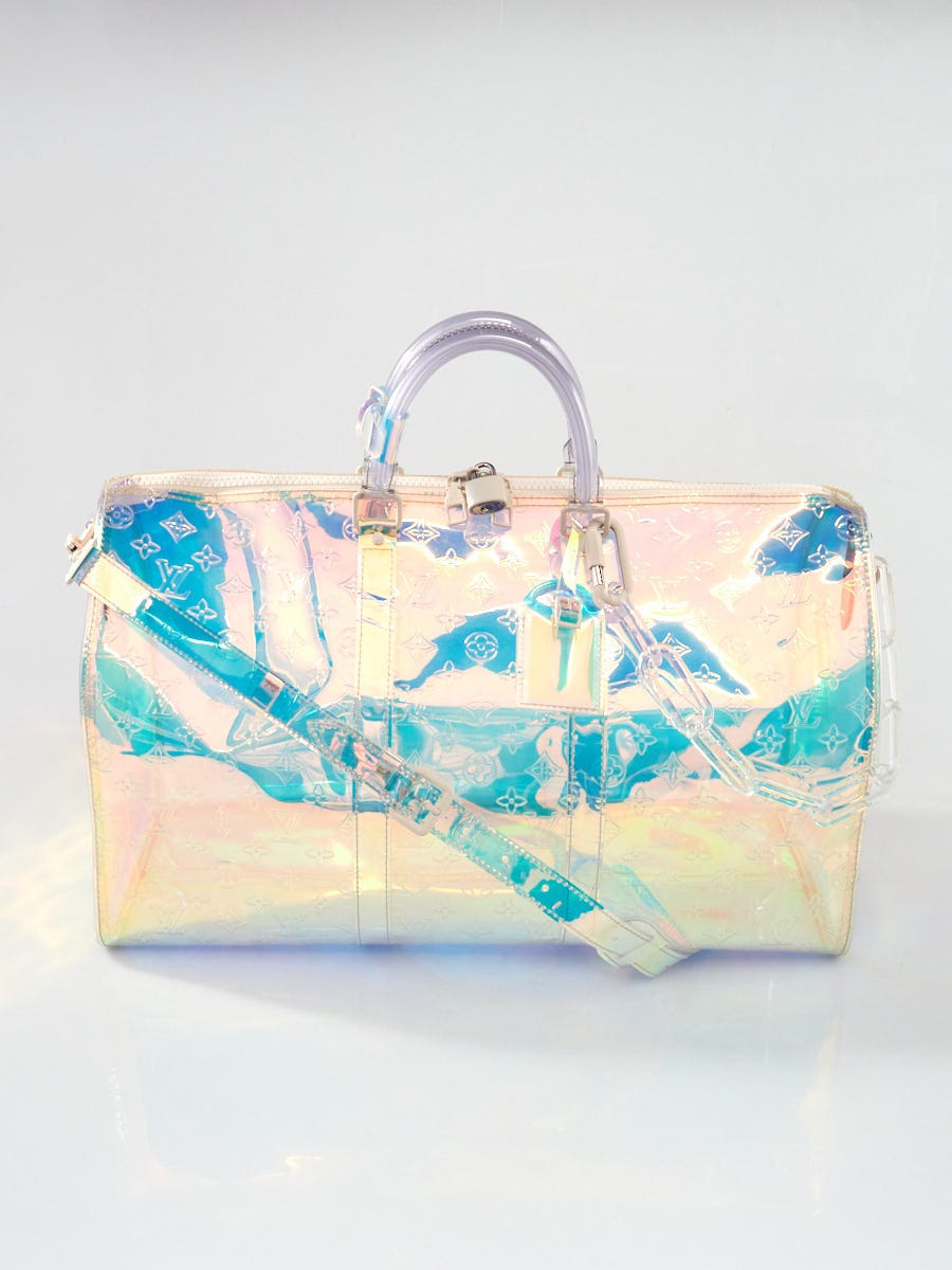 Louis Vuitton Monogram Prism PVC Keepall Bandouliere 50 Bag