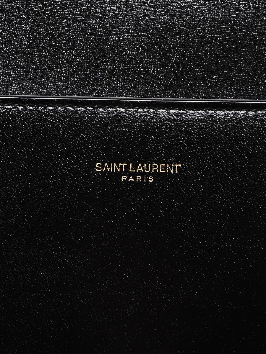 Yves Saint Laurent Brown Leather Uptown Bag - Yoogi's Closet