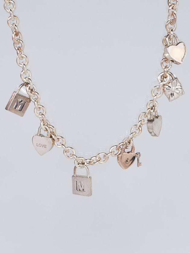 Tiffany & Co. Sterling Silver Chain Charm Necklace