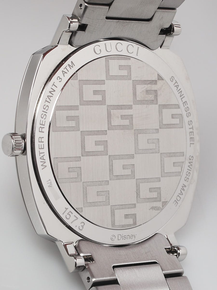 Gucci x Disney 38mm Silvertone Metal Mickey Mouse Grip Watch