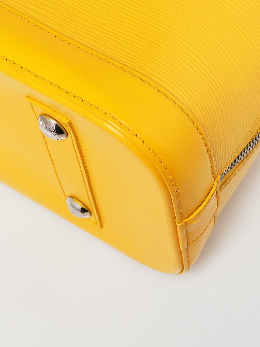 LOUIS VUITTON Yellow Epi Leather Alma PM Bag