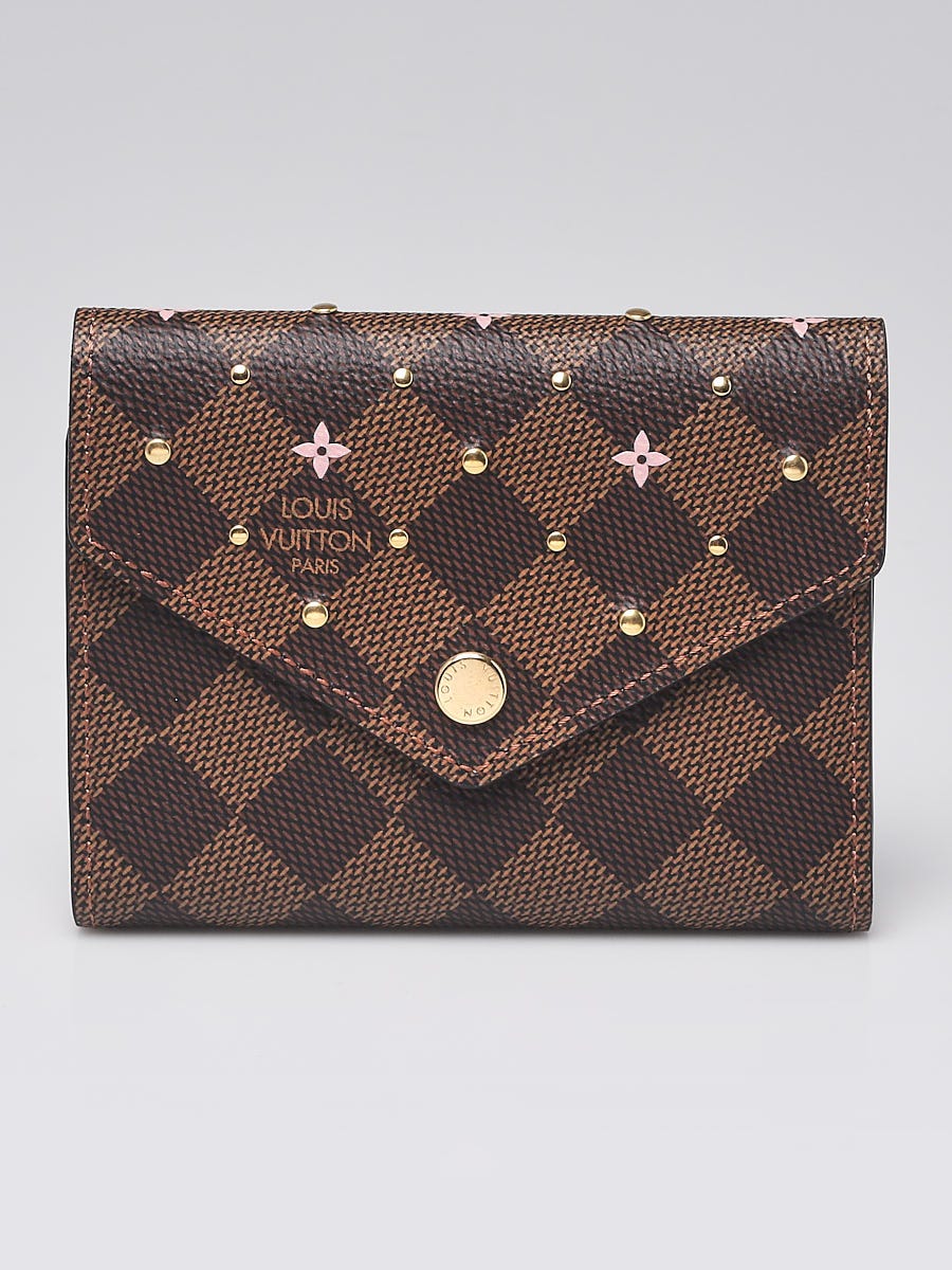 Women's Wallet in Damier Canvas & Leather Victorine