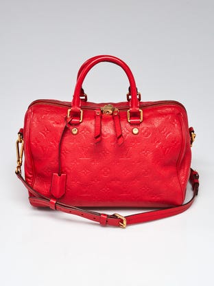 Louis Vuitton Speedy Bandouliere NM Bag Monogram Empreinte Leather 25 For  Sale at 1stDibs