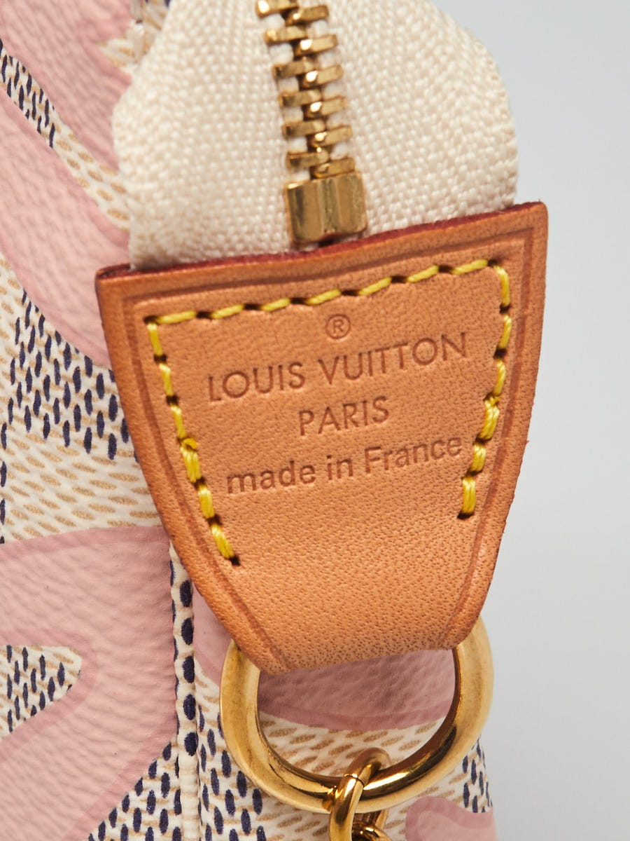 Louis Vuitton Limited Edition Mini Pochette in Damier Azur Rose Ballerine  Tahitienne - SOLD
