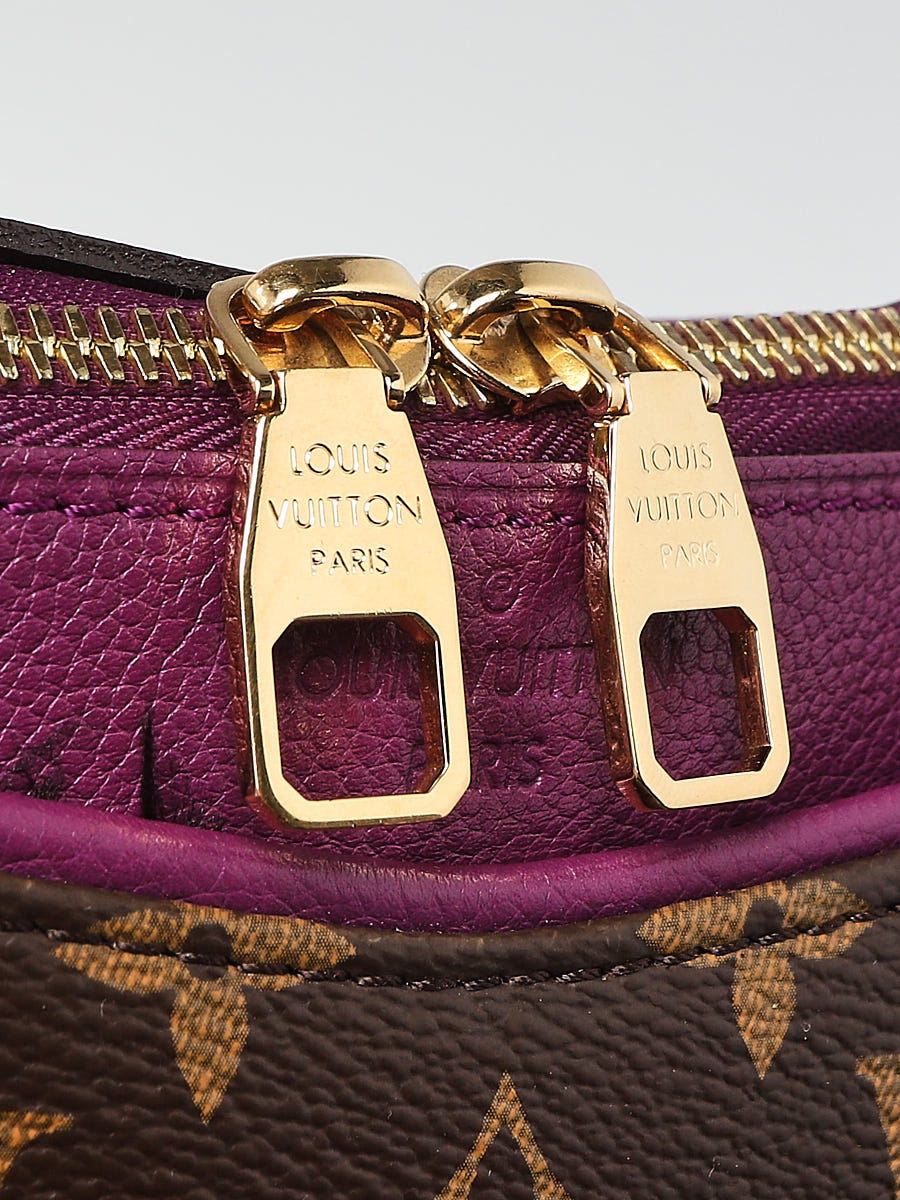  Louis Vuitton, Womens Pre-Loved Purple Monogram Canvas Pallas,  Purple, One Size : Luxury Stores