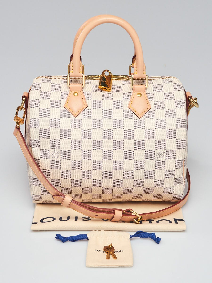 Louis Vuitton Damier Azur Canvas Speedy 30 Bag - Yoogi's Closet