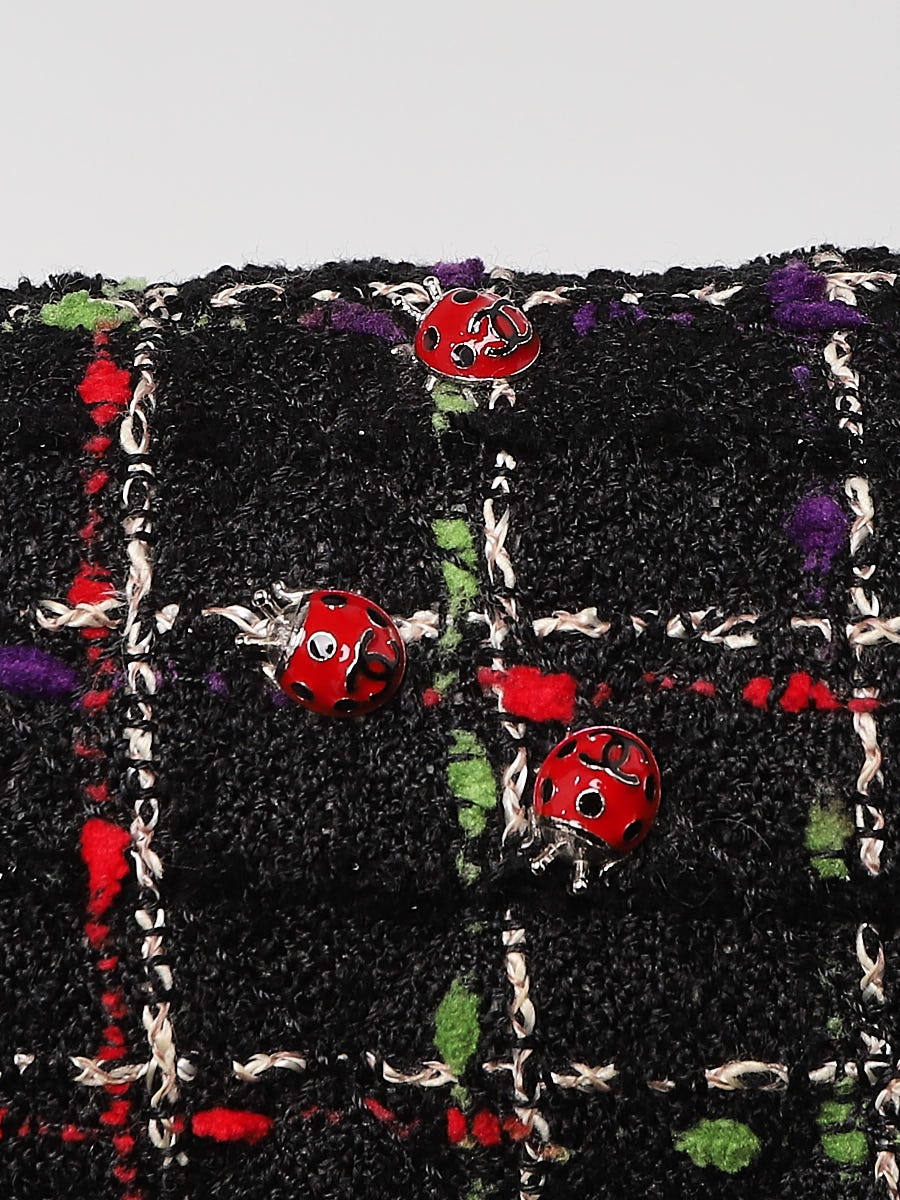 Chanel Multicolor Quilted Tweed Ladybug Medium Single Flap Bag - Yoogi's  Closet