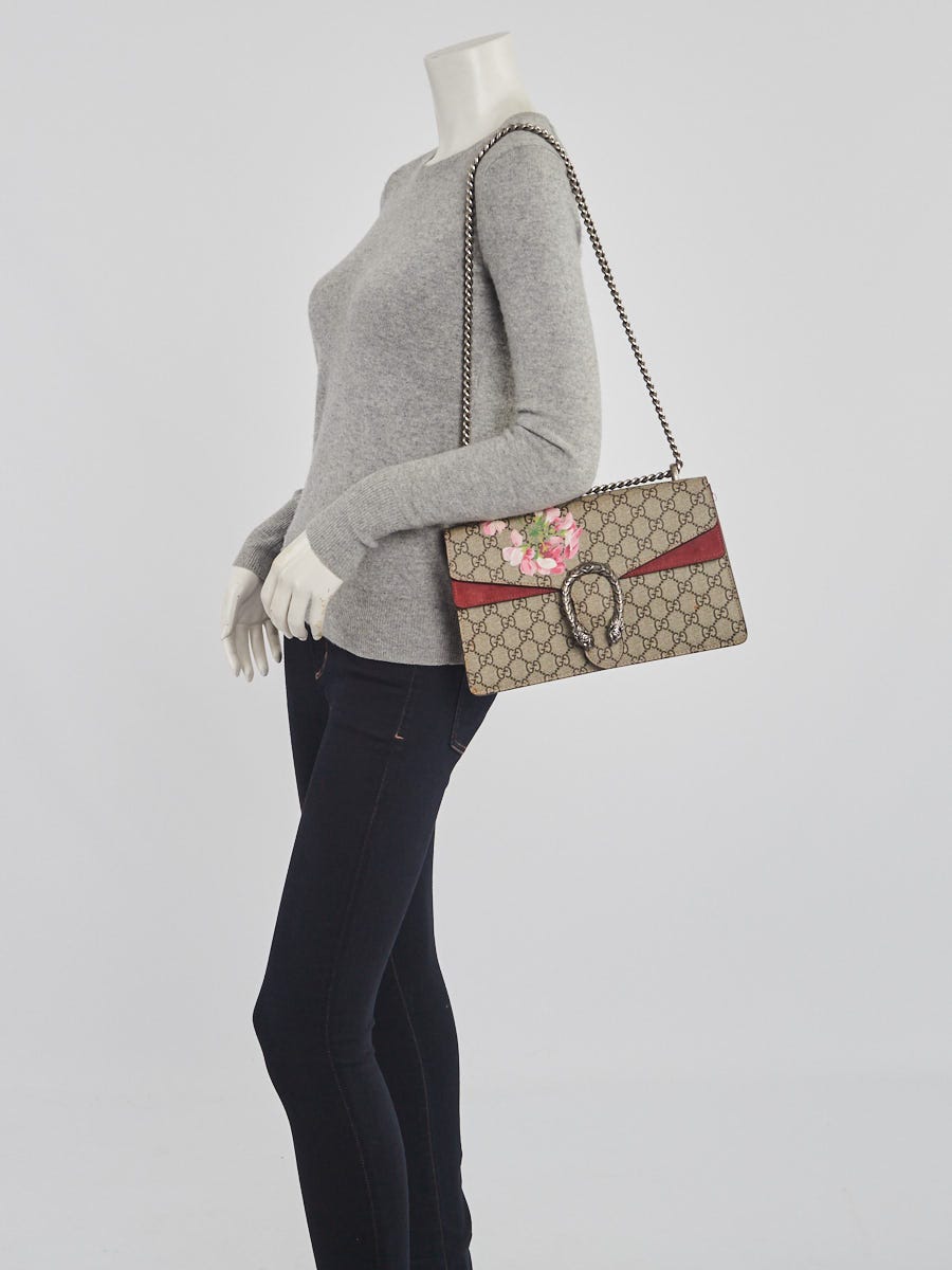 Gucci Dionysus GG Supreme Bloom Floral Medium Shoulder Chain  Bag-New&Authentic
