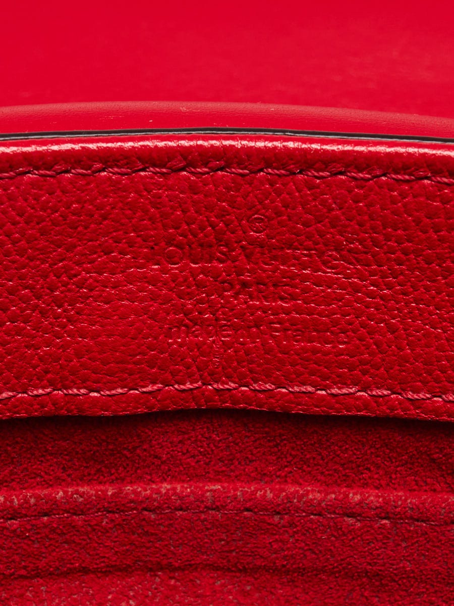Louis Vuitton Rubis Leather and Monogram Canvas Double V Compact Wallet -  Yoogi's Closet
