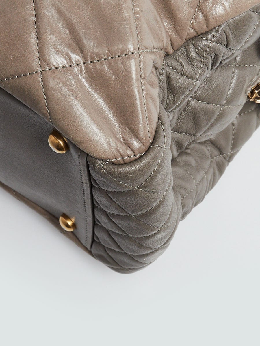 Chanel Grey Quilted Glazed Calfskin Leather Reissue Chain Shoulder Bag -  Yoogi's Closet