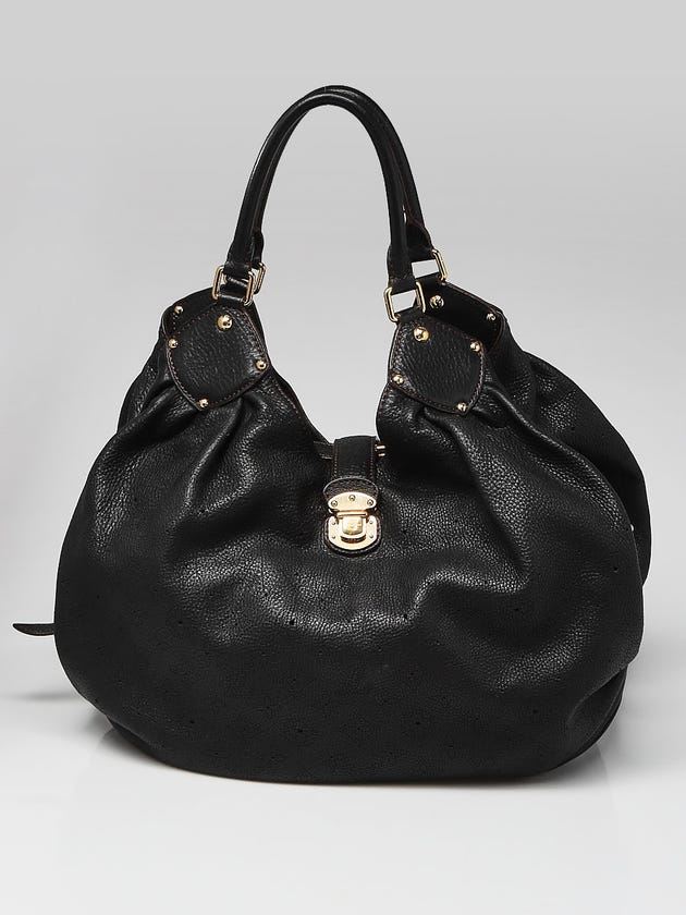Louis Vuitton Black Monogram Mahina Leather XL Bag