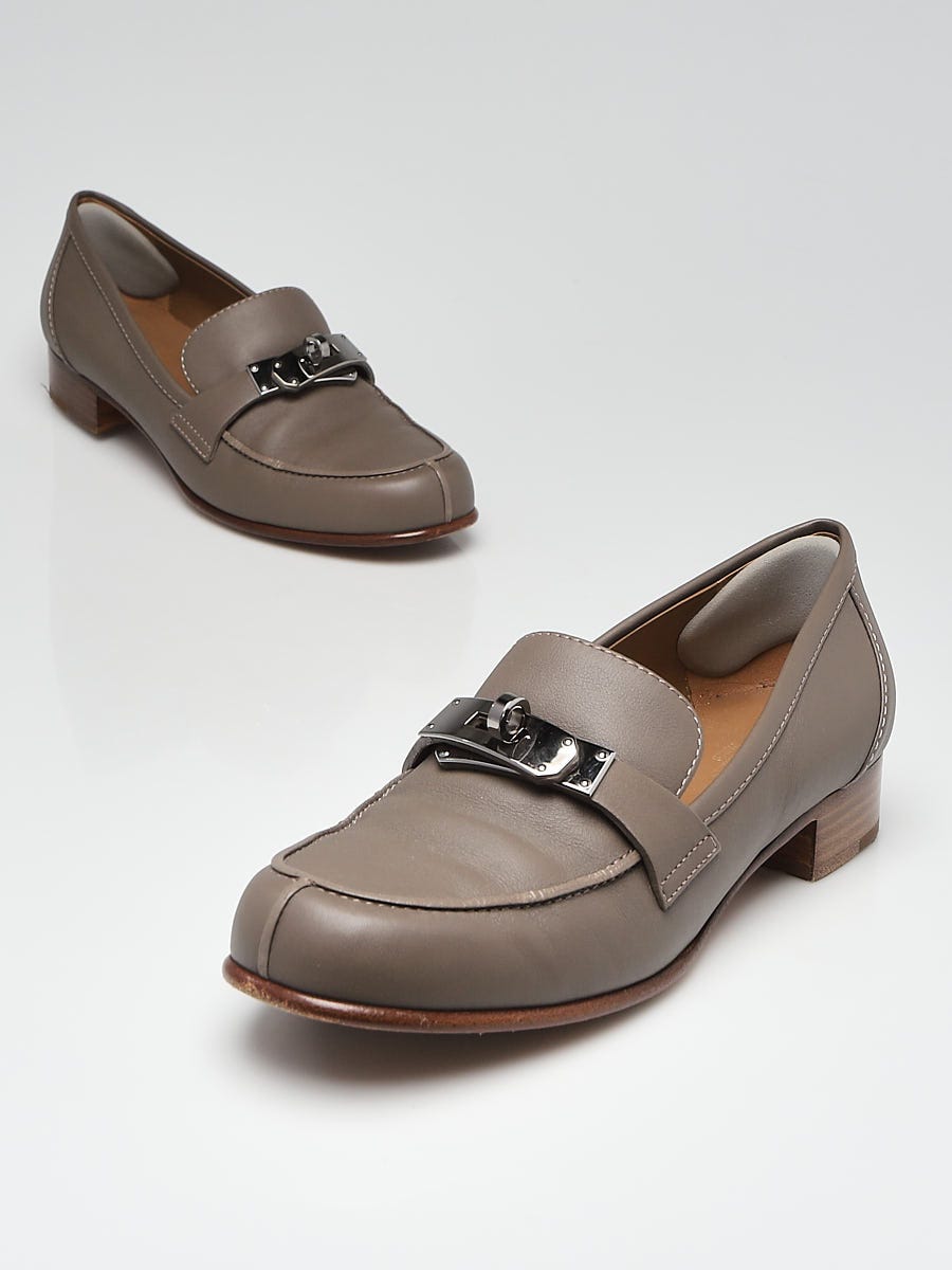 Louis Vuitton Brown Leather Oxford Loafers Size 6/36.5 - Yoogi's Closet