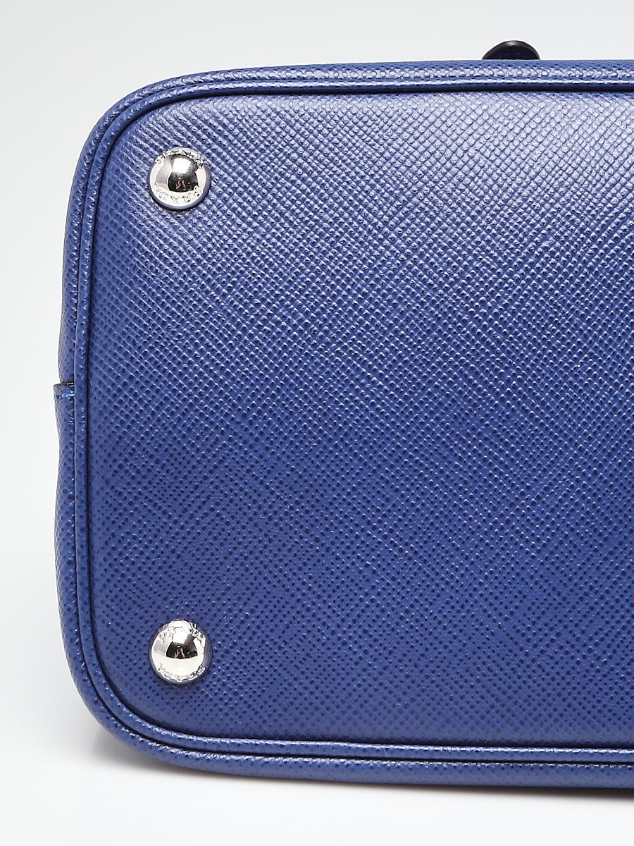 プラシパラトカ Prada Inchiostro/Red Saffiano Leather Double Handle Tote Bag