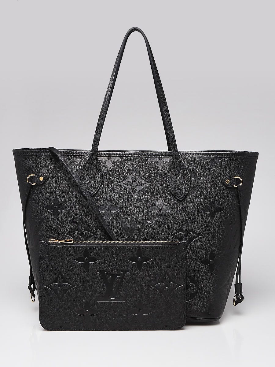 Louis Vuitton, Bags, New Louis Vuitton Neverfull Mm Monogram Empreinte W  Luggage Tag Black