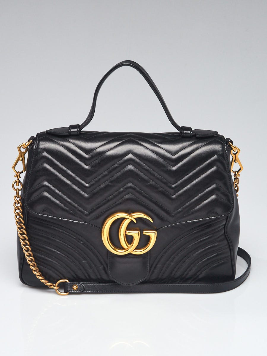 Gucci White Quilted Leather GG Marmont Mini Shoulder Bag - Yoogi's