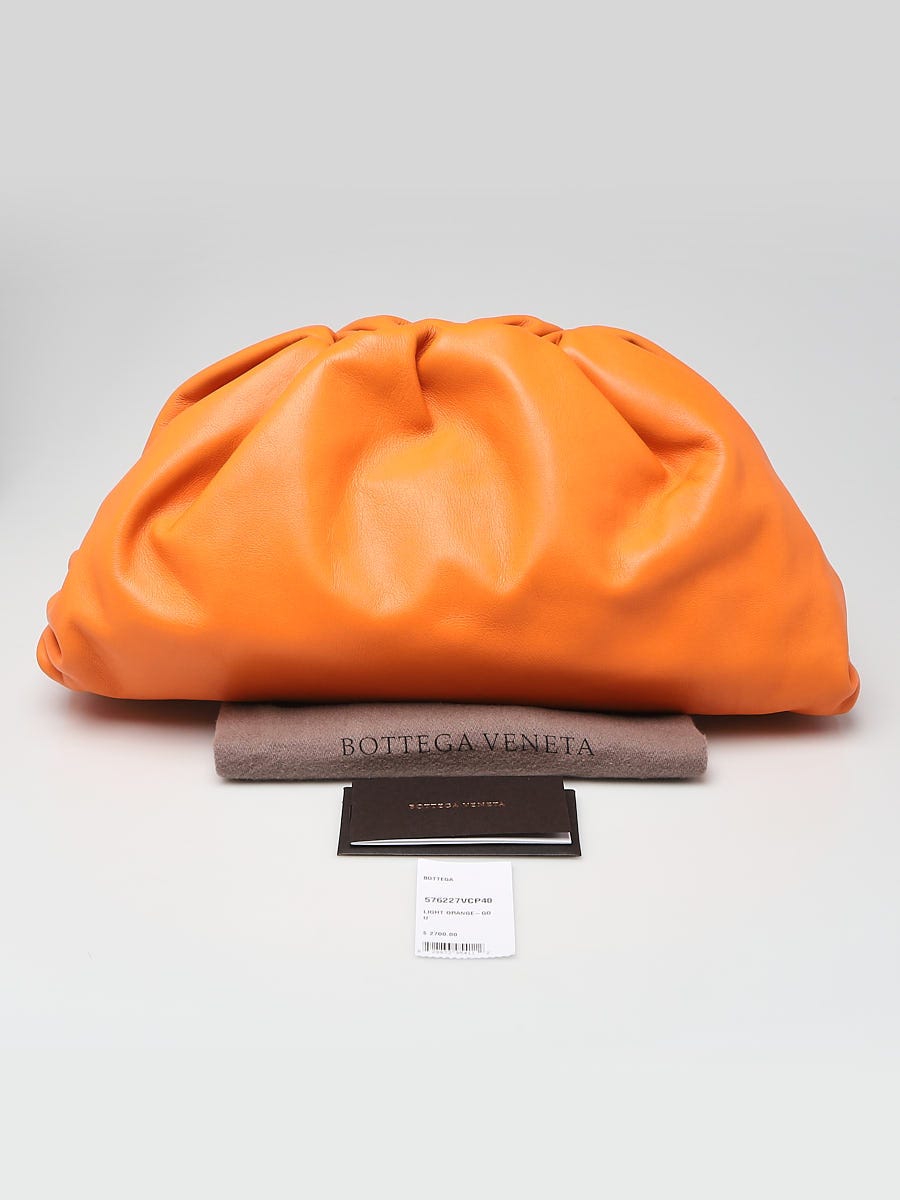 Bottega Veneta Orange Mini Pouch Clutch