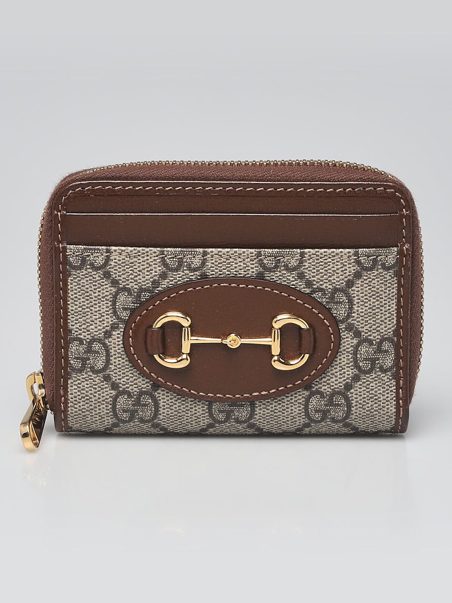 Gucci Beige/Brown GG Supreme Coated Canvas Horsebit 1955  display picture 1