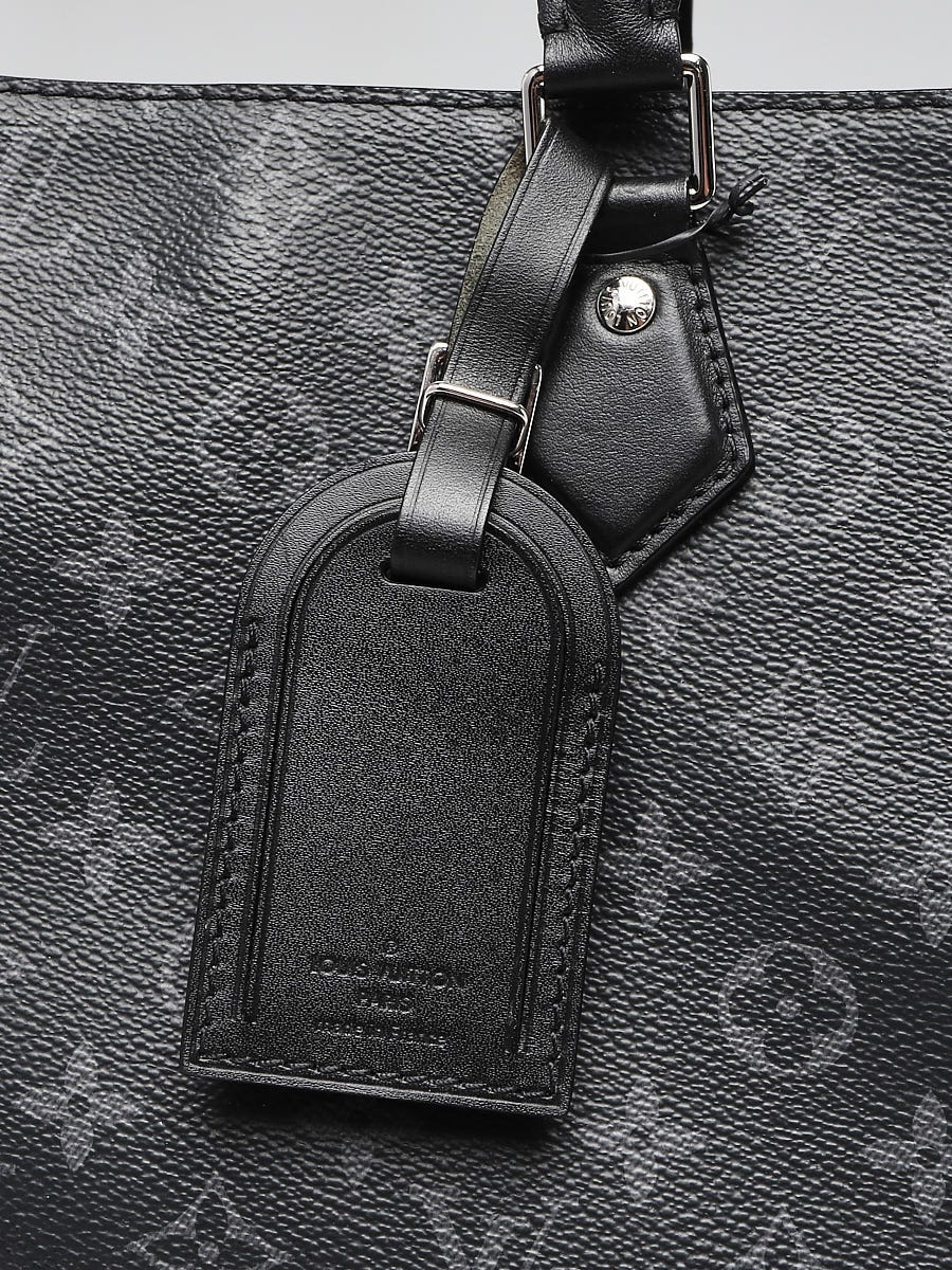 Louis Vuitton Black Monogram Eclipse Coated Canvas Grand Sac Silver Hardware, 2021 (Like New), Handbag