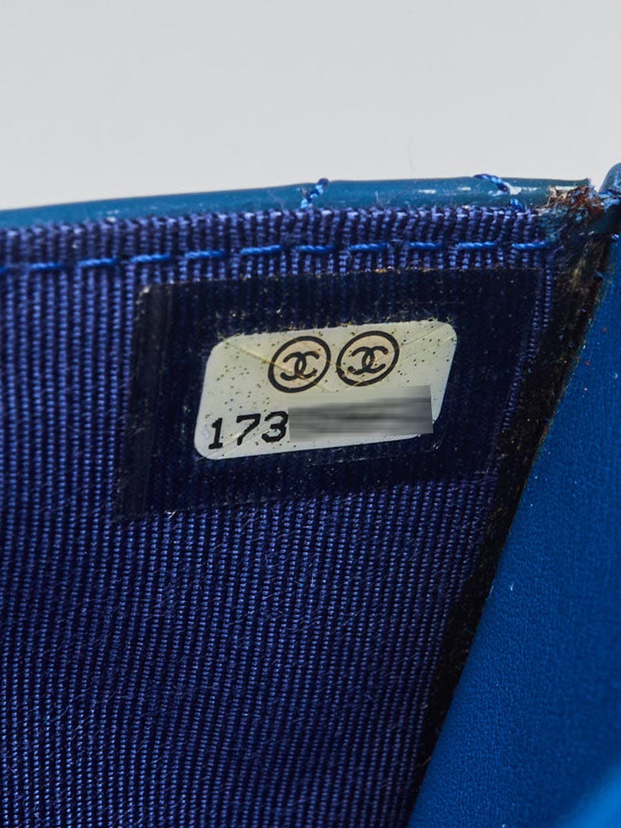 Chanel WOC Wallet on Chain Pochette in Blue Leather – Fancy Lux