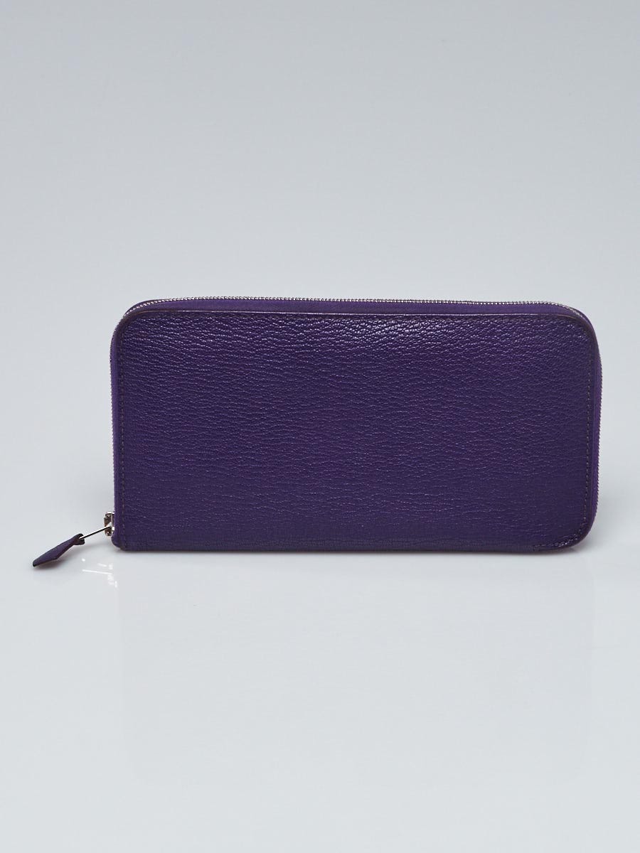HERMES レザーウォレット Hermes Iris Chevre Mysore Leather Azap Long Wallet | Yoogi's Closet