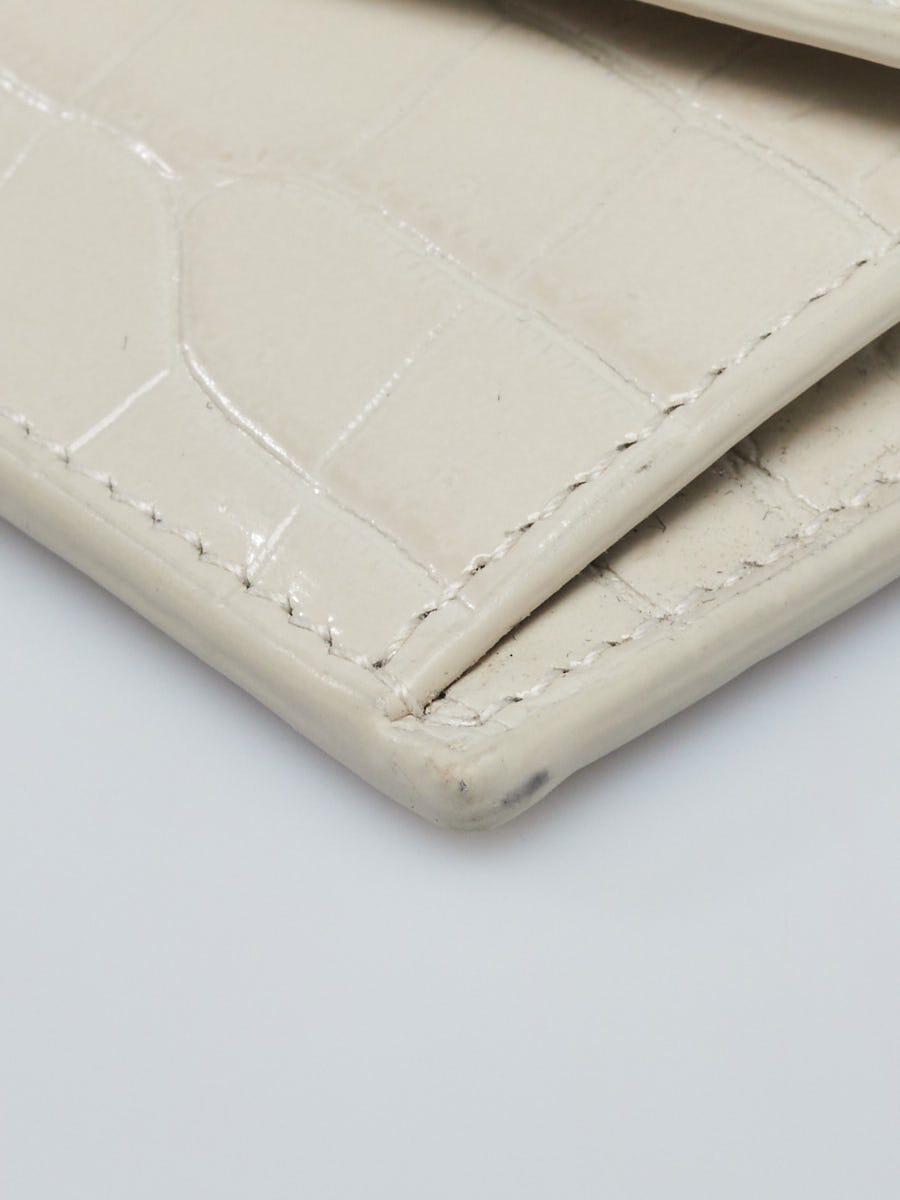 【LANVIN】LOGO CARD HOLDER WHITE Lanvin Signature Leather Cardholder | Lanvin