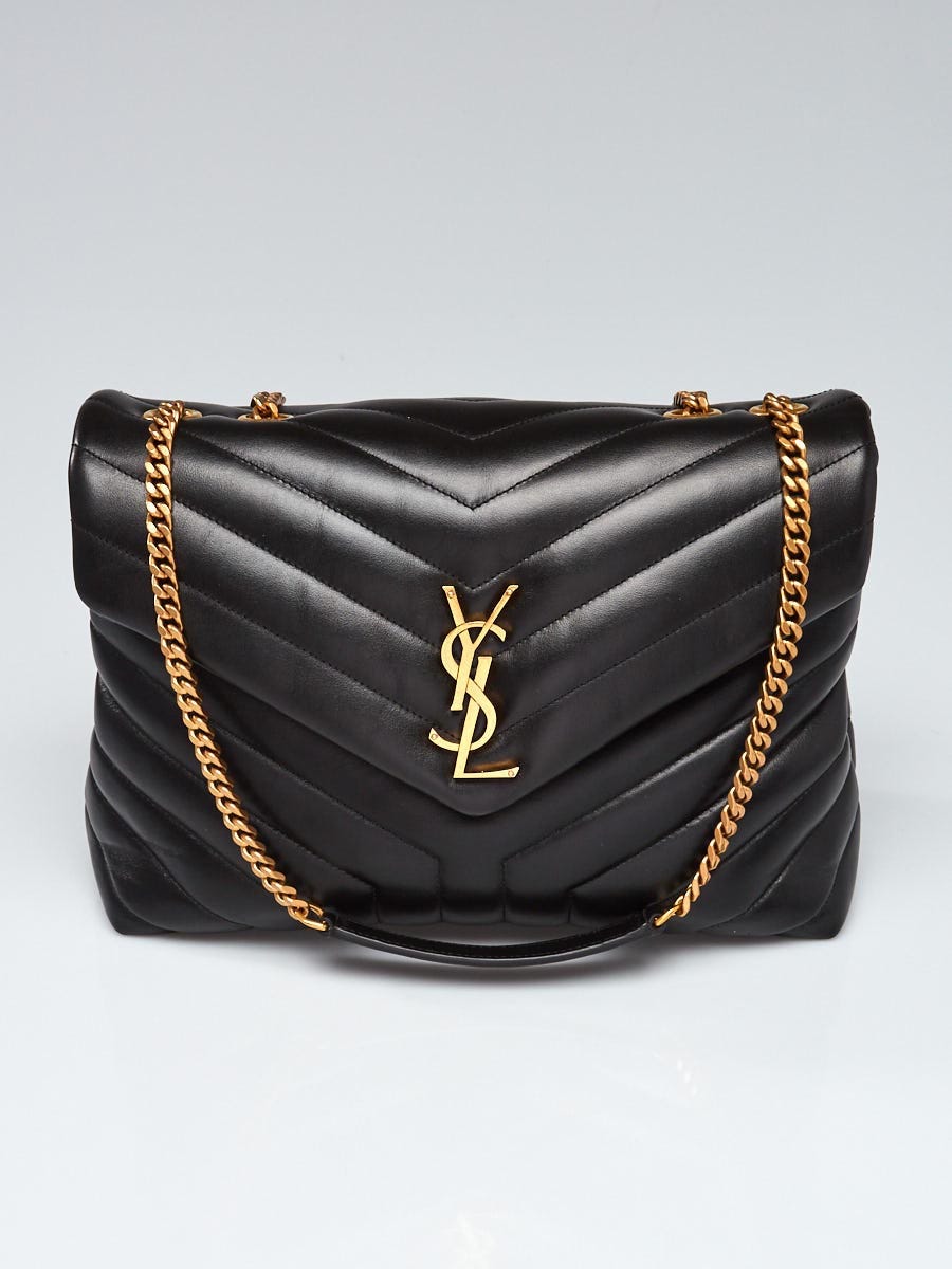 Saint Laurent Black Large Envelope Monogram Flap Bag – JDEX Styles