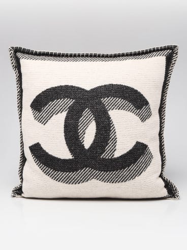 Chanel Wool/Cashmere Blend CC Throw Pillow
