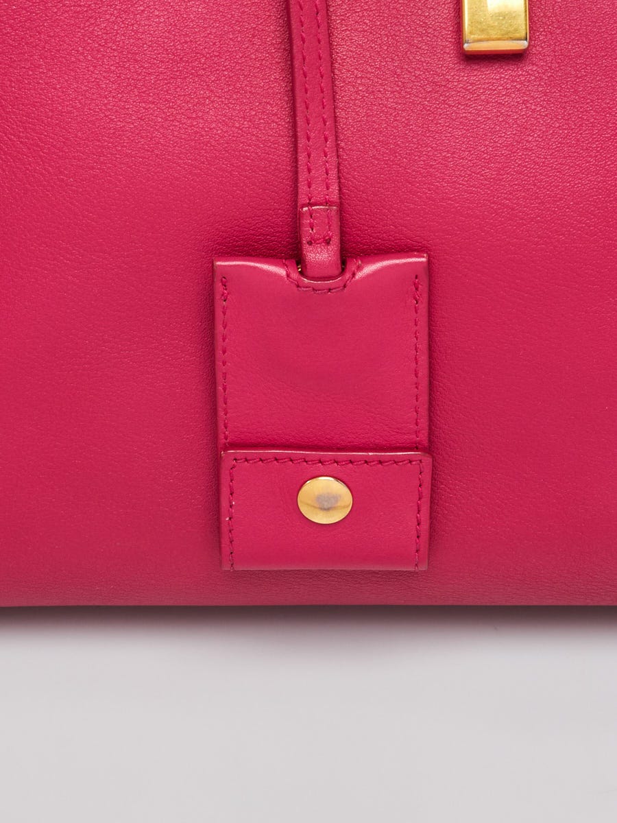 Yves Saint Laurent YSL Pink Small Cabas Monogram Leather Handbag Pony-style  calfskin ref.313904 - Joli Closet