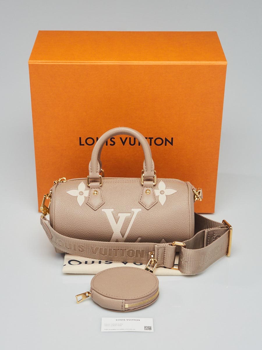 Louis Vuitton Petit Palais Empreinte Leather Dove/Cream in Coated